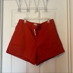 NWT Madewell high waisted “Camp Shorts” size XL